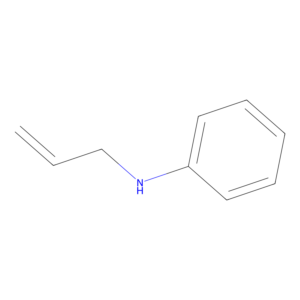N-Allylaniline molecular structure, CAS 589-09-3