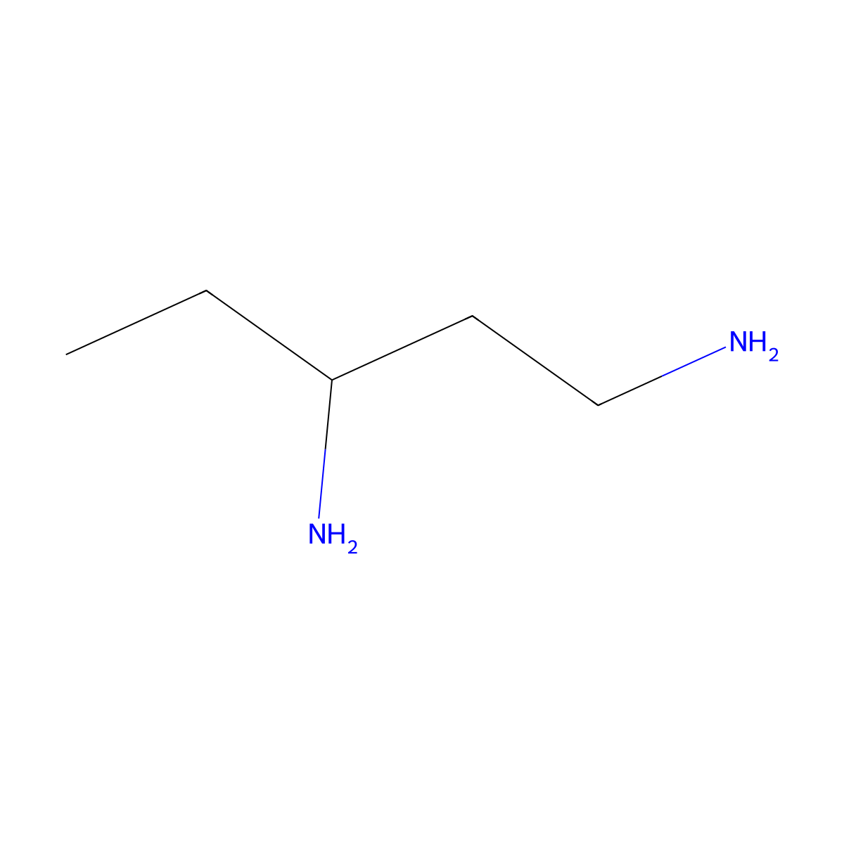 1,3-Diaminopentane molecular structure, CAS 589-37-7
