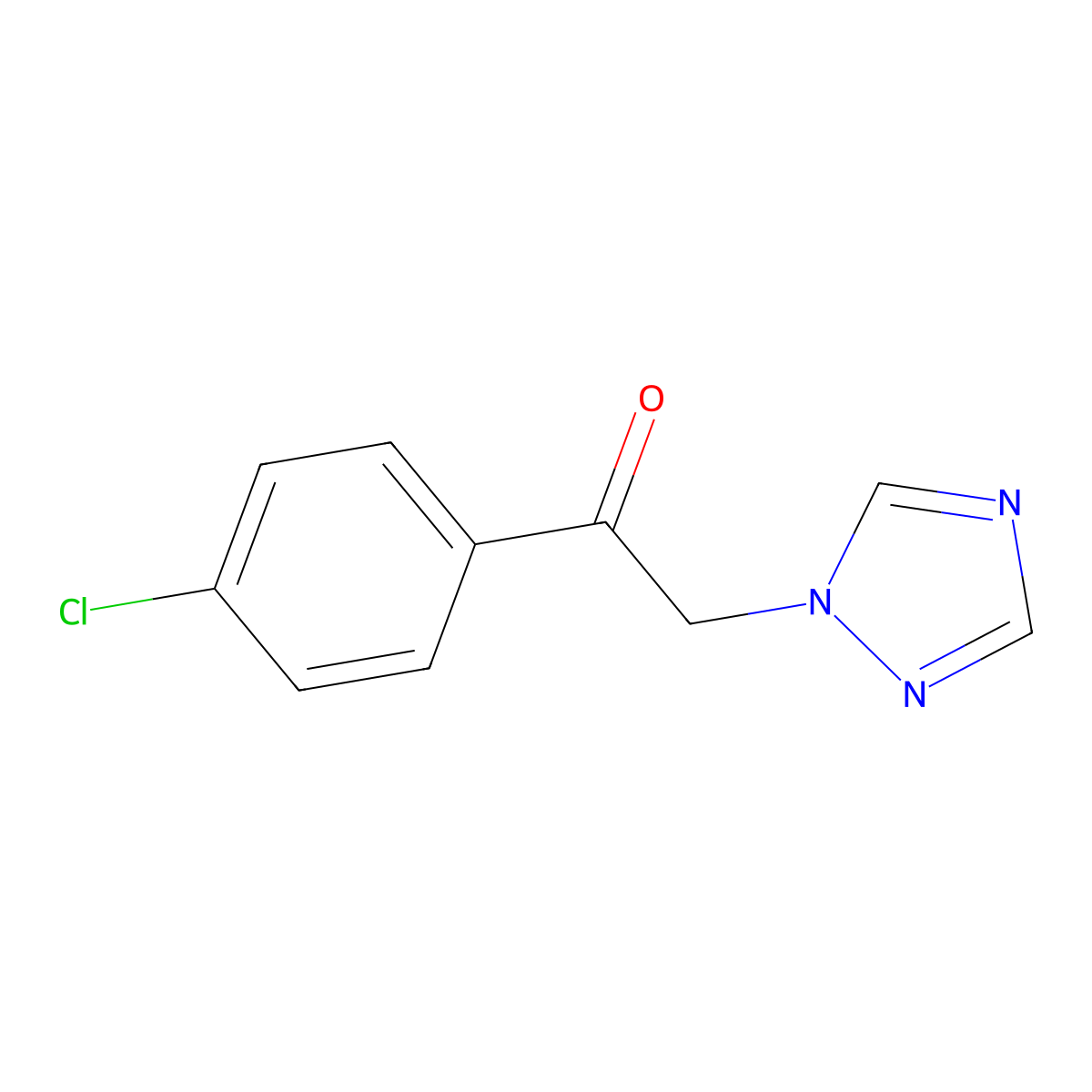 1-(4-Chlorophenyl)-2-(1H-1,2,4-triazol-1-yl)ethan-1-one molecular structure, CAS 58905-19-4