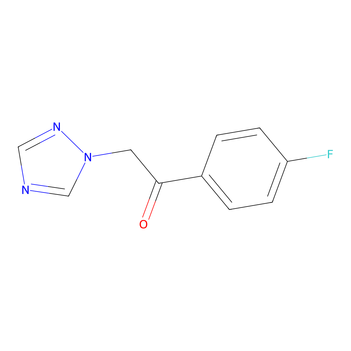 1-(4-Fluorophenyl)-2-(1H-1,2,4-triazole-1-yl)ethanone molecular structure, CAS 58905-21-8