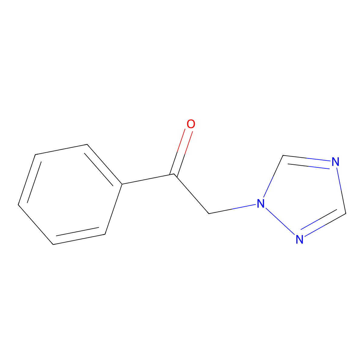 1-phenyl-2-(1H-1,2,4-triazol-1-yl)ethanone molecular structure, CAS 58905-26-3