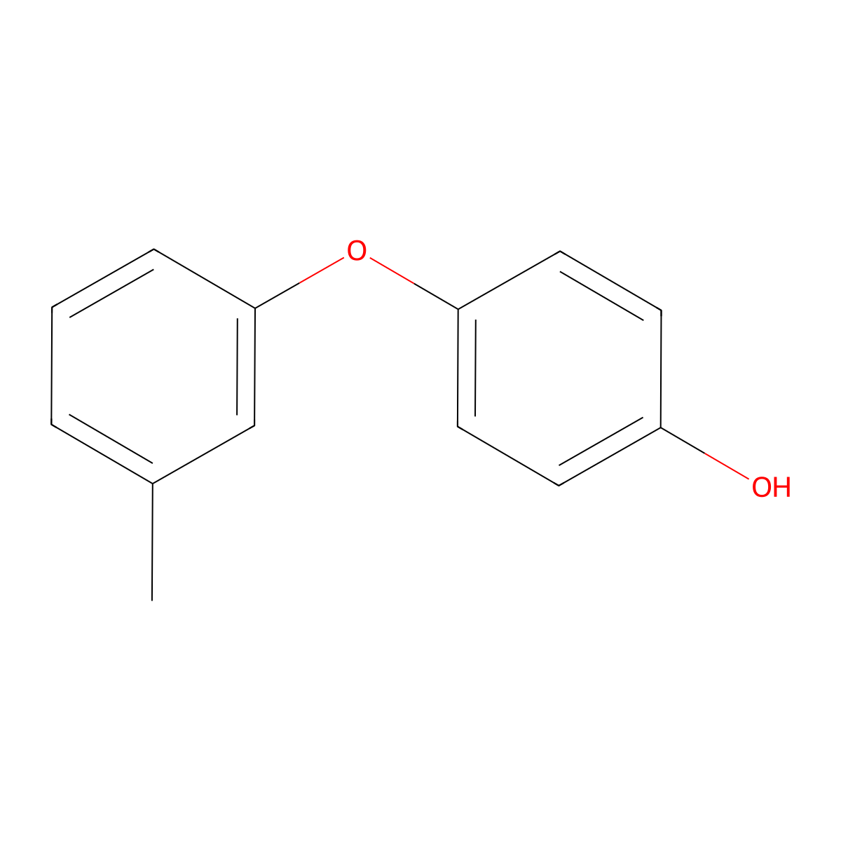 4-(3-Methylphenoxy)phenol molecular structure, CAS 58908-97-7