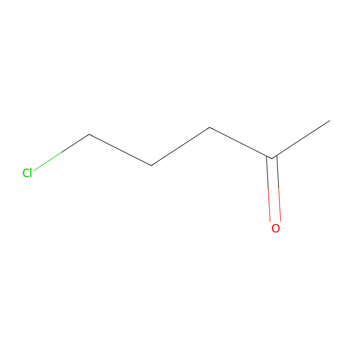 2-Pentanone, 5-chloro- molecular structure, CAS 5891-21-4