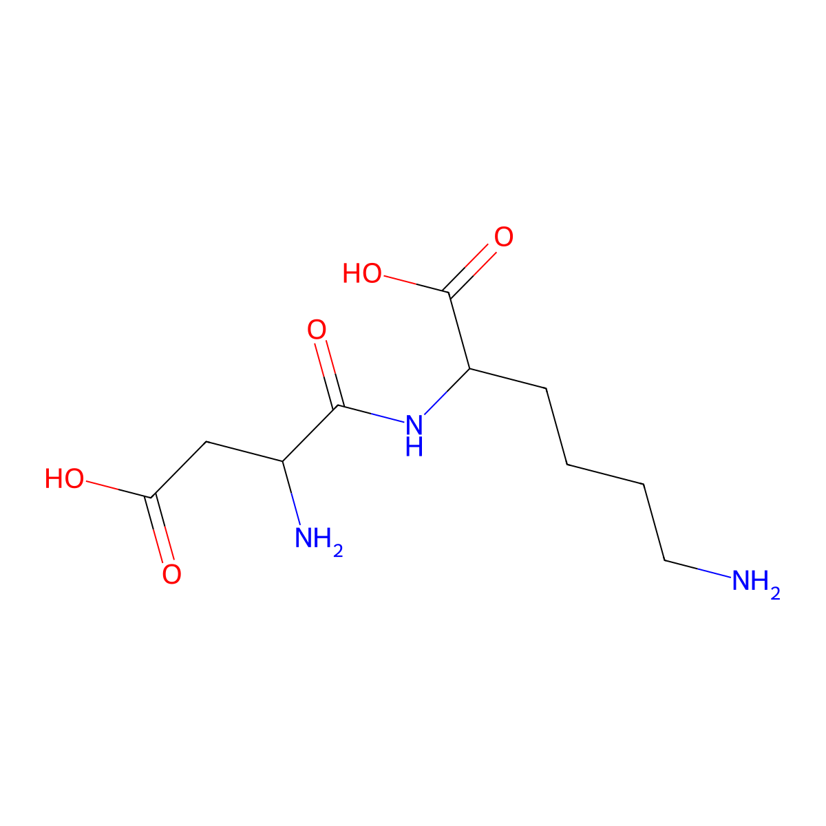 Asp-Lys molecular structure, CAS 5891-51-0