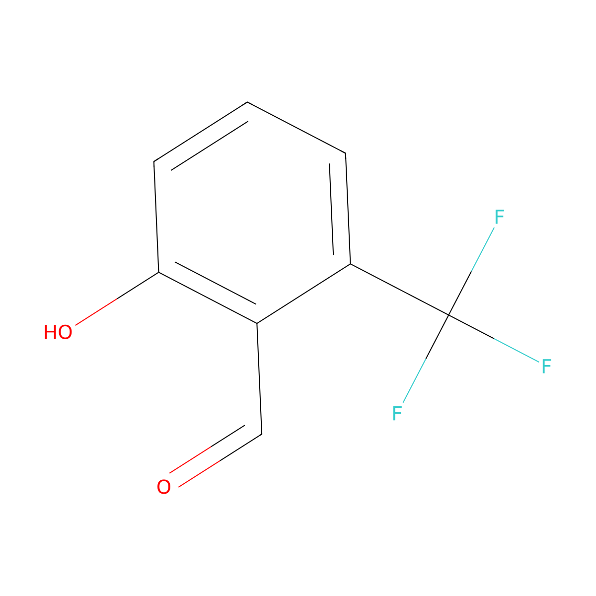 2-Hydroxy-6-(trifluoromethyl)benzaldehyde molecular structure, CAS 58914-35-5