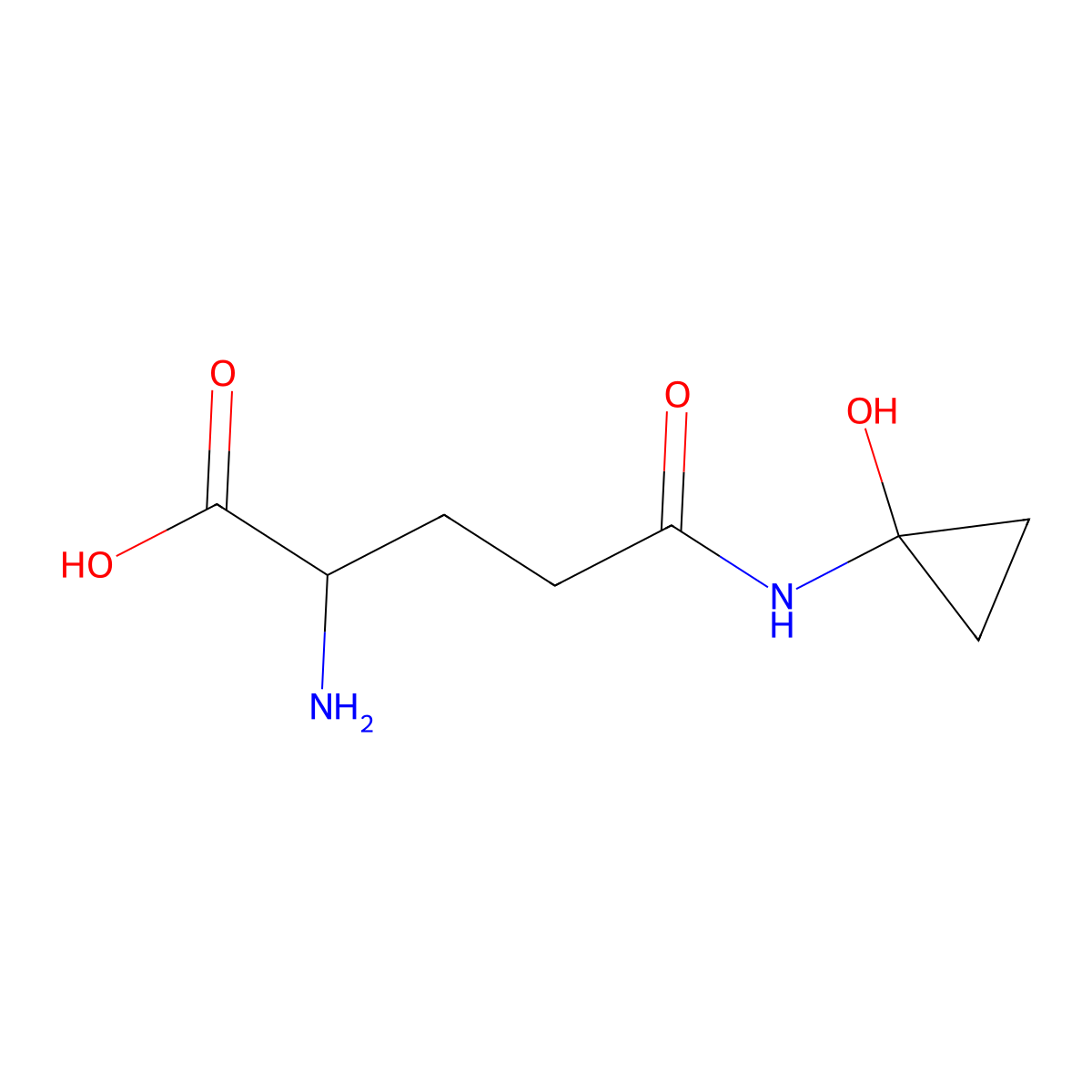 Coprine molecular structure, CAS 58919-61-2