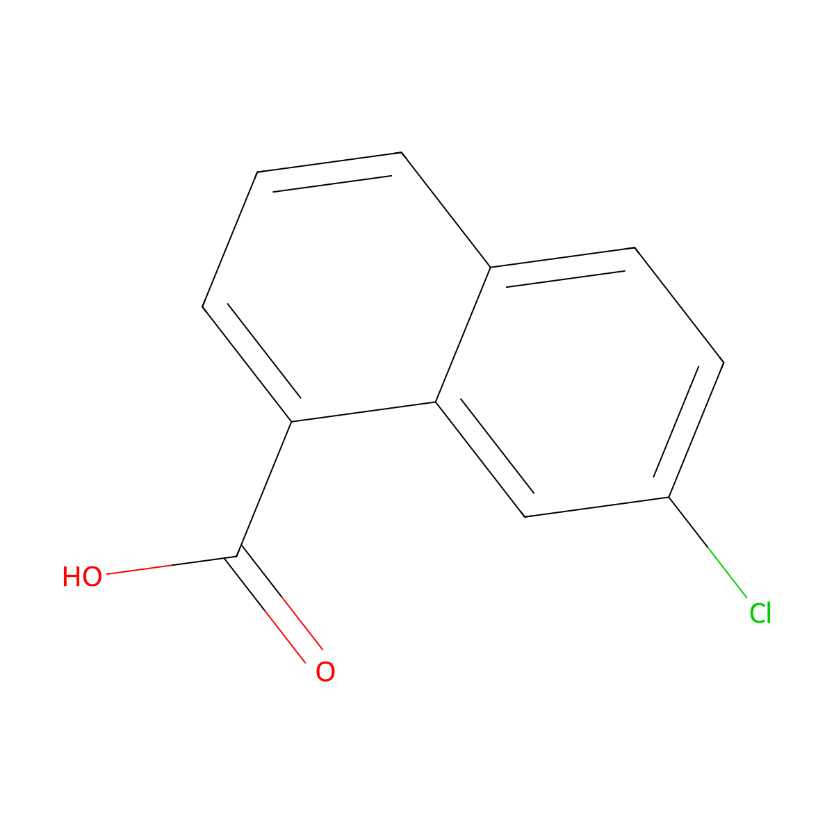 7-Chloro-1-naphthoic acid molecular structure, CAS 58926-30-0