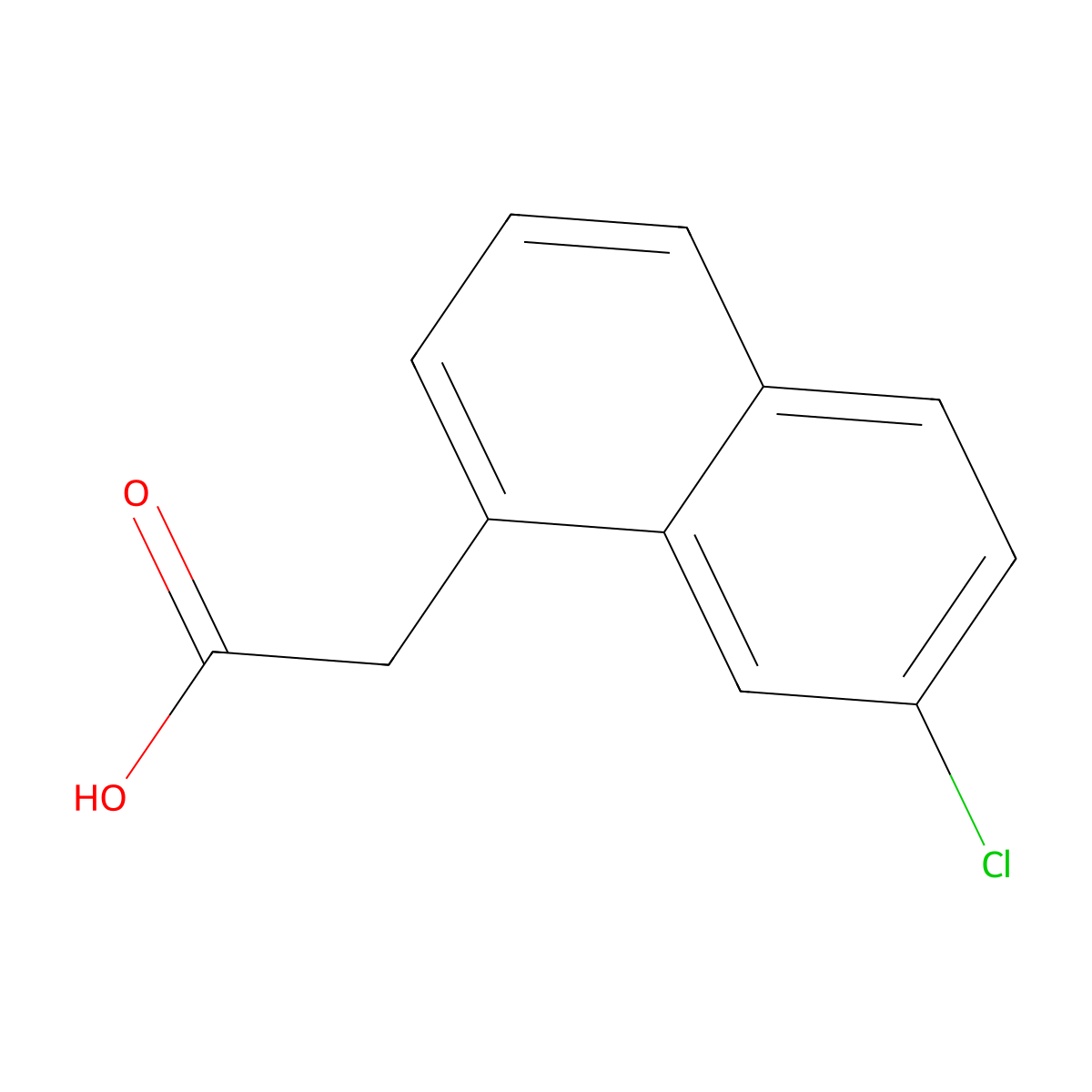 7-Chloro-1-naphthaleneacetic acid molecular structure, CAS 58926-34-4