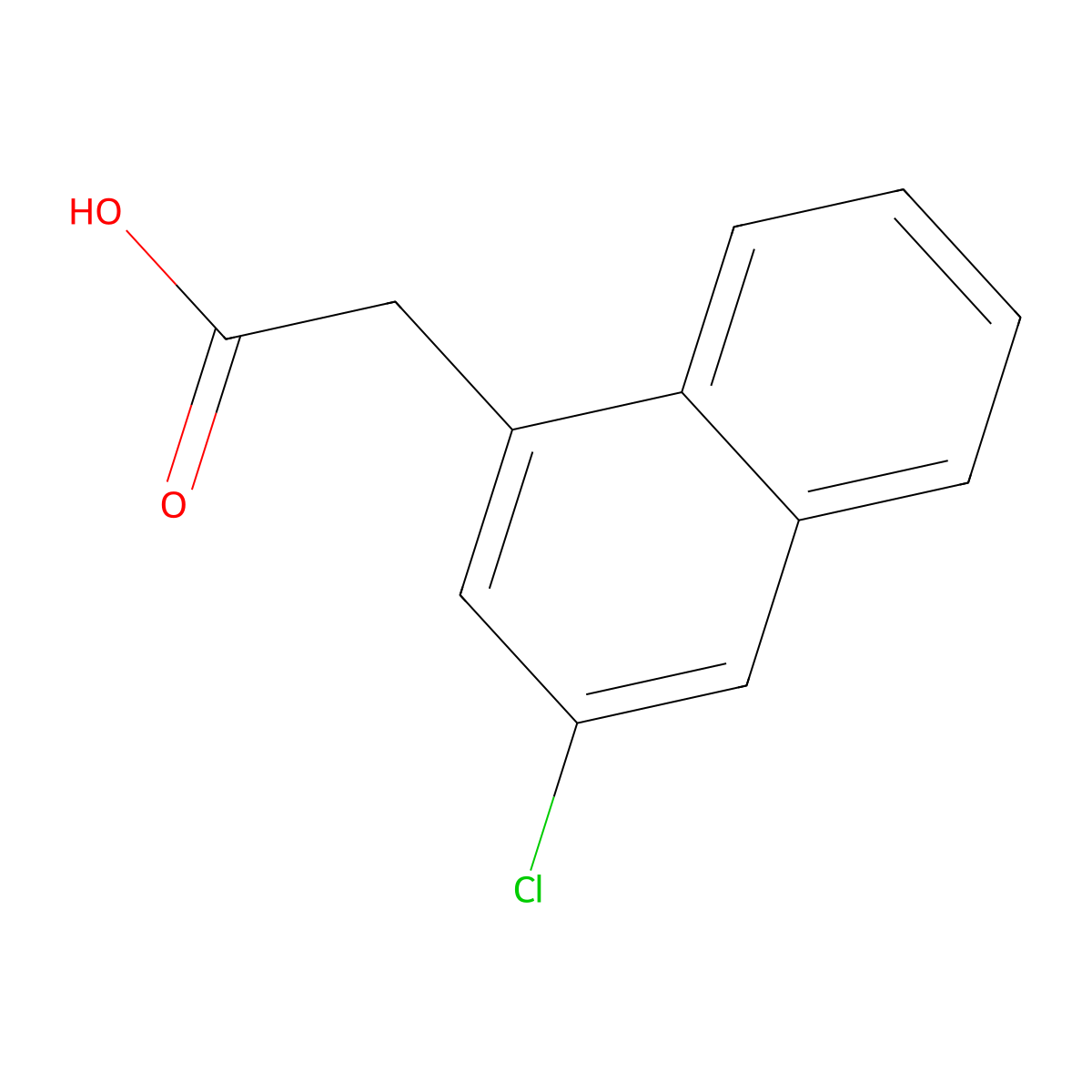 2-(3-Chloronaphthalen-1-yl)acetic acid molecular structure, CAS 58926-36-6