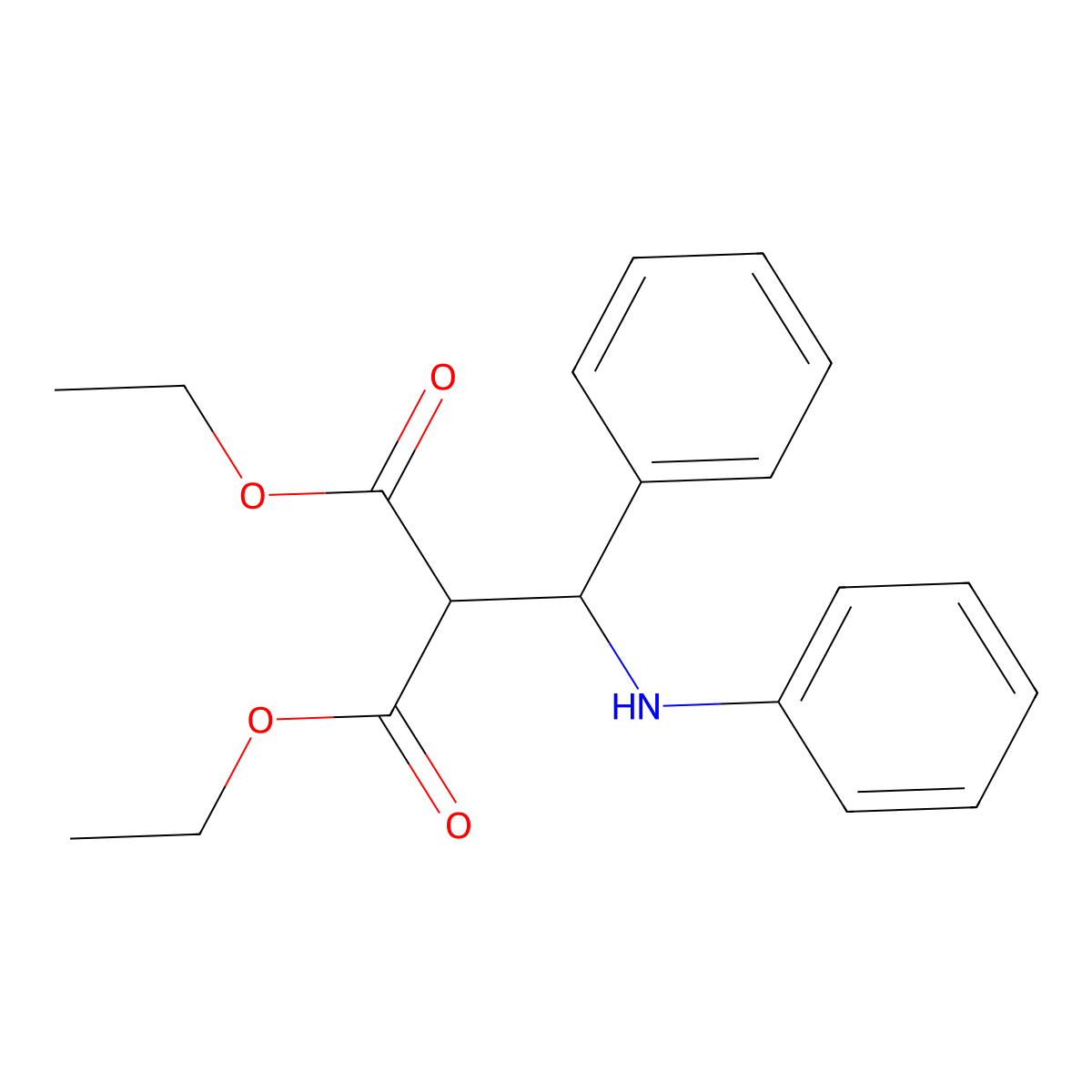 Diethyl [anilino(phenyl)methyl]malonate molecular structure, CAS 58929-06-9