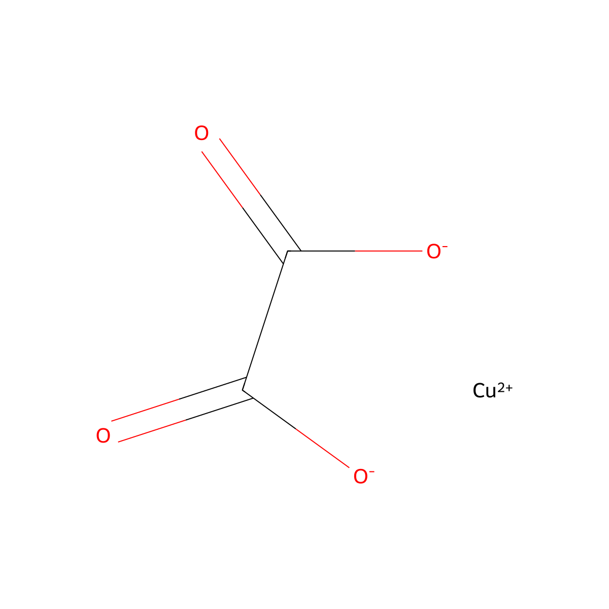 Copper(II) oxalate molecular structure, CAS 5893-66-3