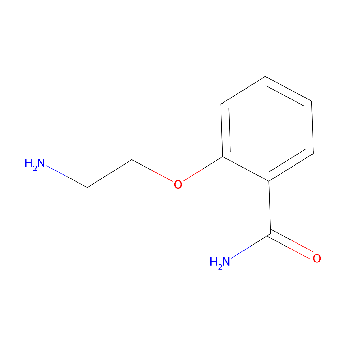 2-(2-Aminoethoxy)benzamide molecular structure, CAS 58932-30-2