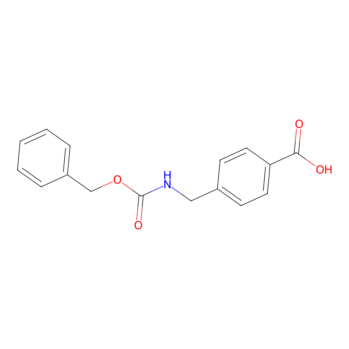 4-((((Benzyloxy)carbonyl)amino)methyl)benzoic acid molecular structure, CAS 58933-52-1