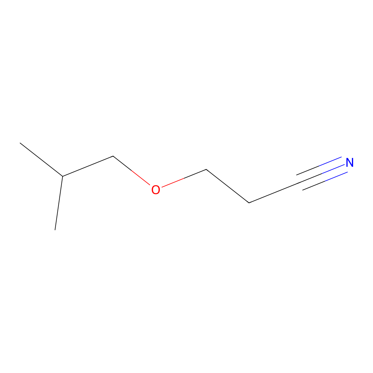 3-(2-Methylpropoxy)propanenitrile molecular structure, CAS 58936-28-0