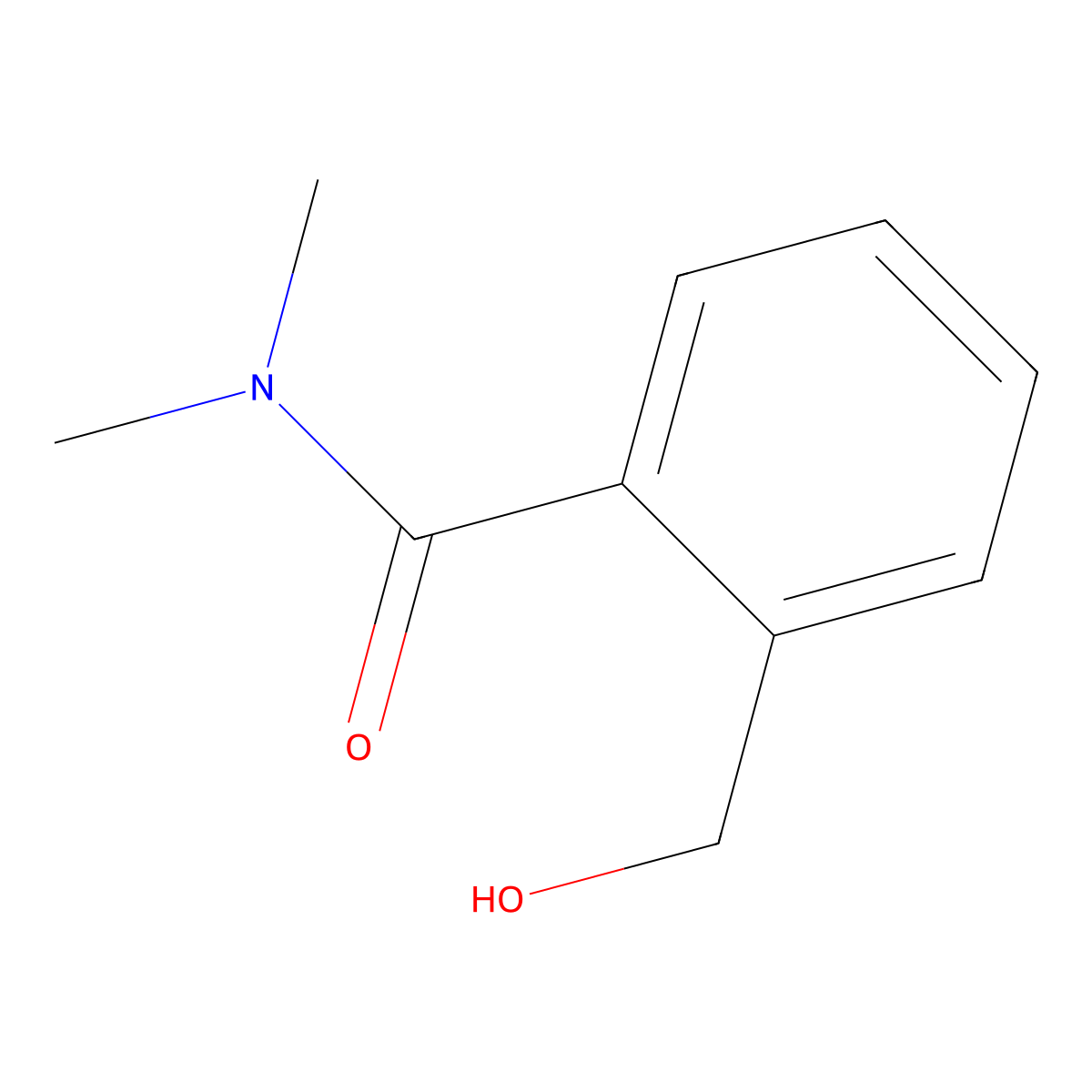 2-(hydroxymethyl)-N,N-dimethylbenzamide molecular structure, CAS 58939-65-4