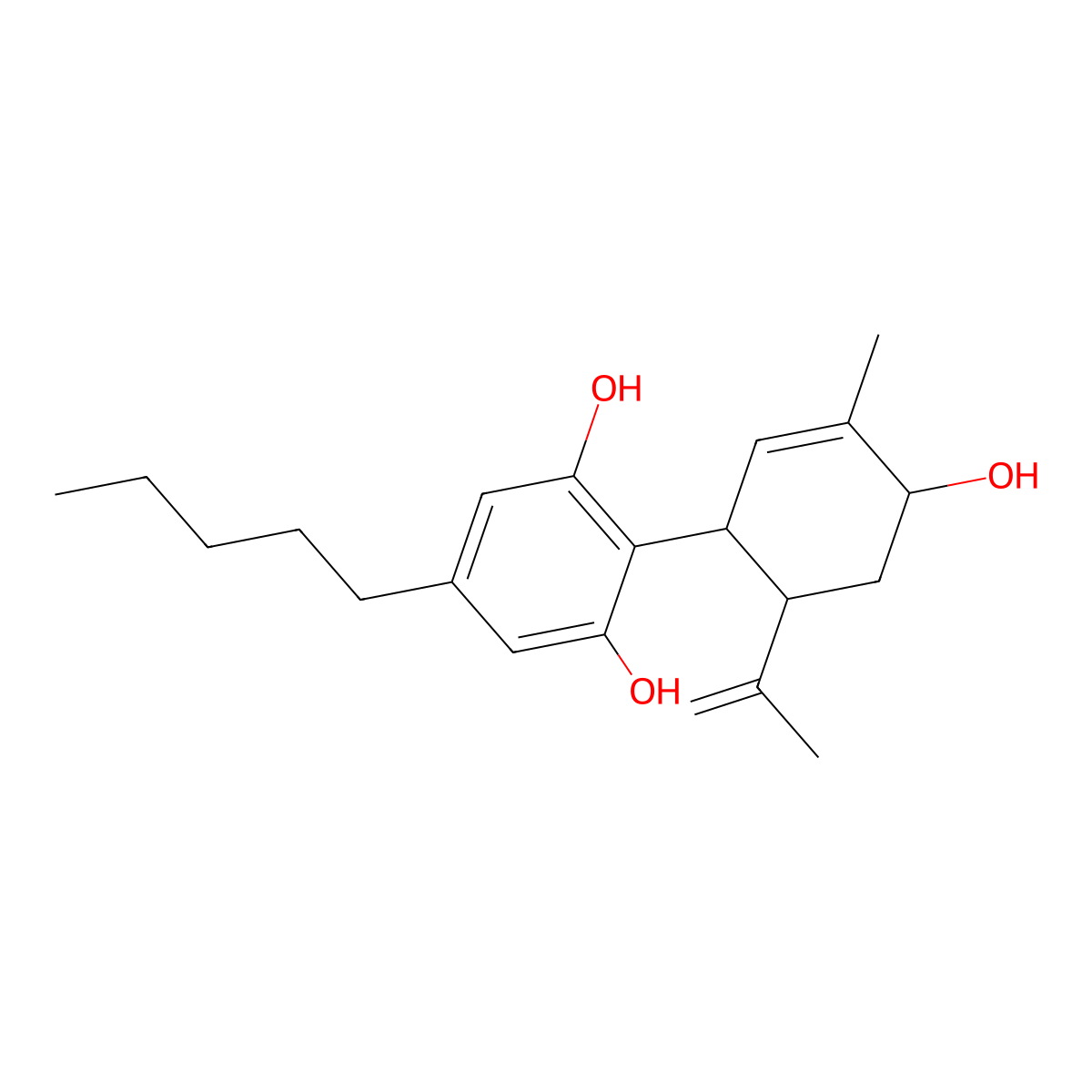 6alpha-Hydroxycannabidiol molecular structure, CAS 58940-28-6