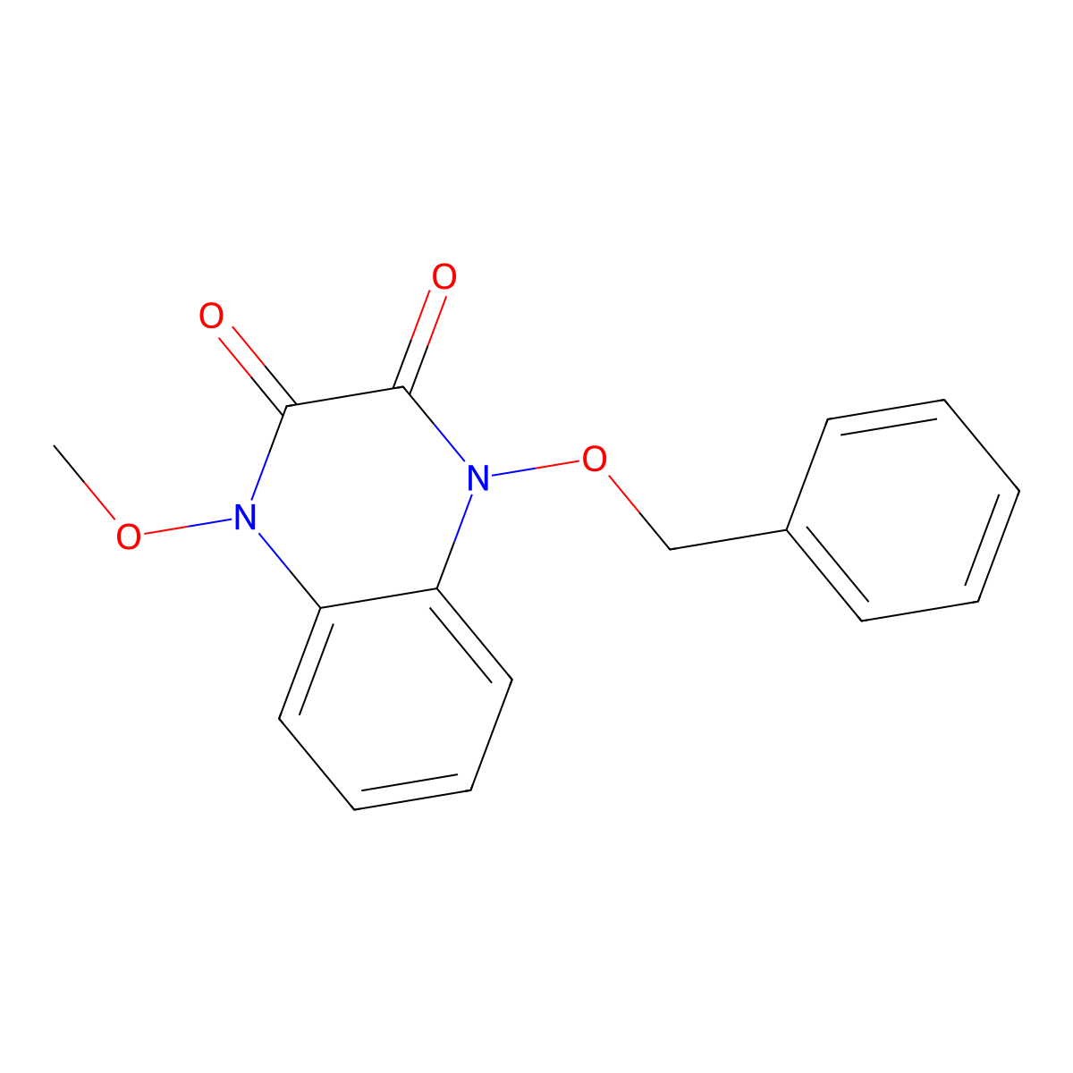 1-(Benzyloxy)-4-methoxy-1,4-dihydroquinoxaline-2,3-dione molecular structure, CAS 5895-01-2