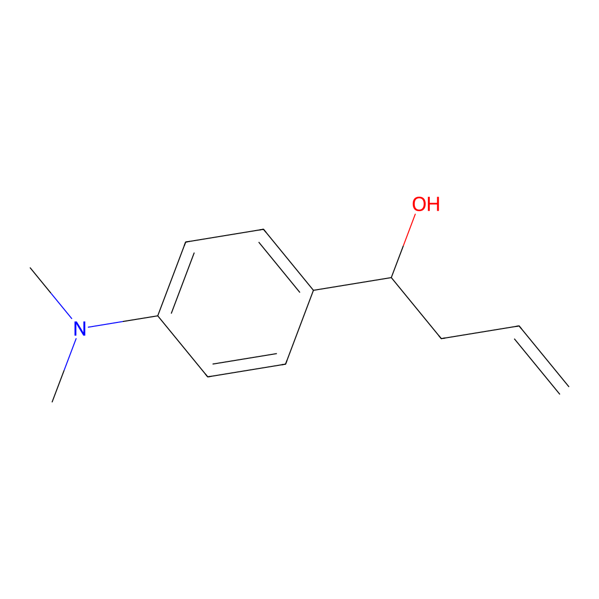 4-(4-Dimethylaminophenyl)-1-buten-4-ol molecular structure, CAS 5895-08-9