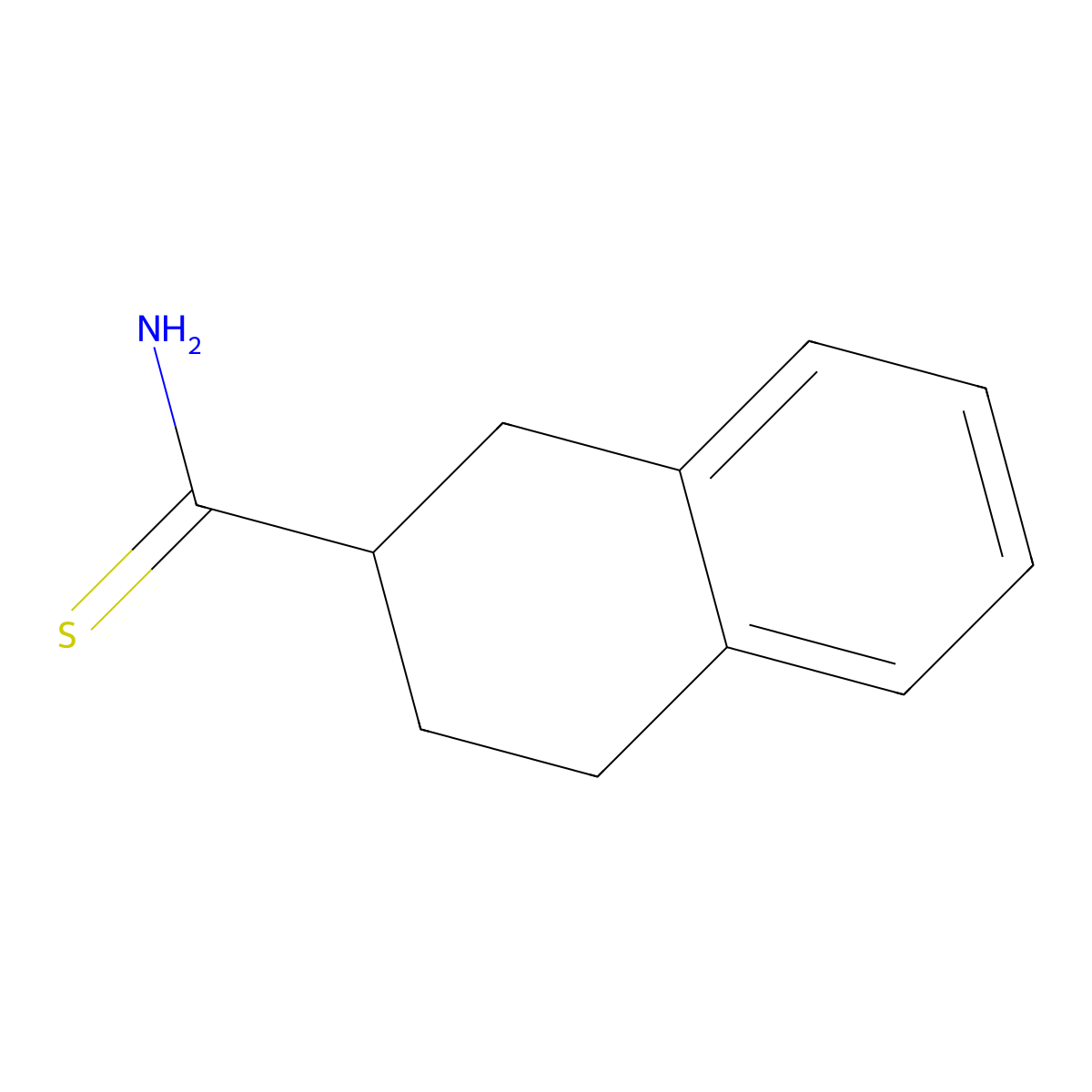 1,2,3,4-tetrahydro-2-Naphthalenecarbothioamide molecular structure, CAS 58952-09-3