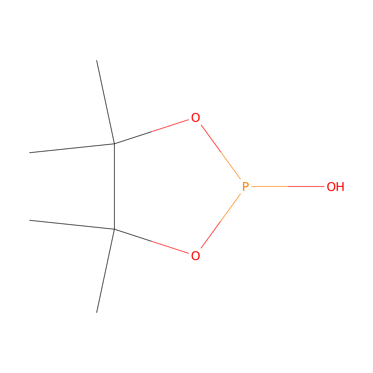 4,4,5,5-Tetramethyl-1,3,2-dioxaphospholan-2-ol molecular structure, CAS 58954-06-6