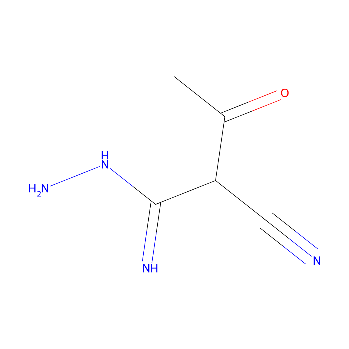 2-Cyano-3-oxobutanehydrazonamide molecular structure, CAS 58955-41-2