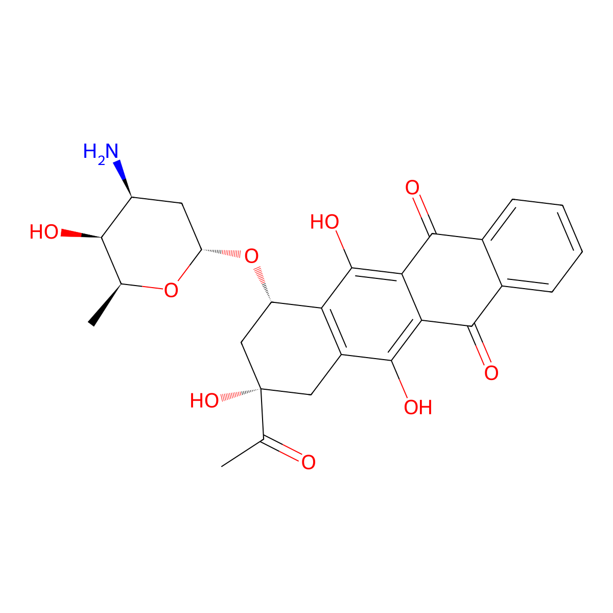 Idarubicin molecular structure, CAS 58957-92-9