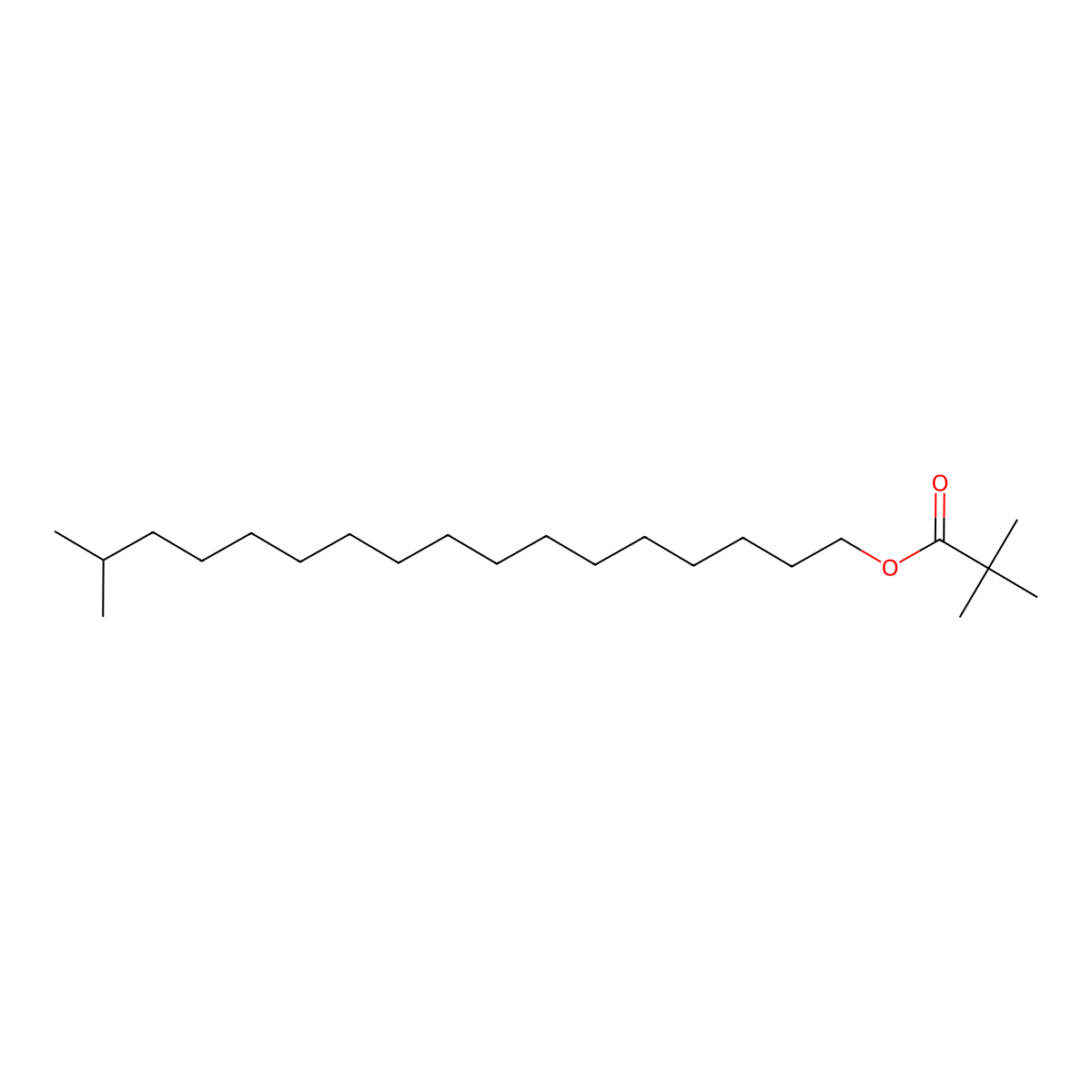 Isostearyl Neopentanoate molecular structure, CAS 58958-60-4