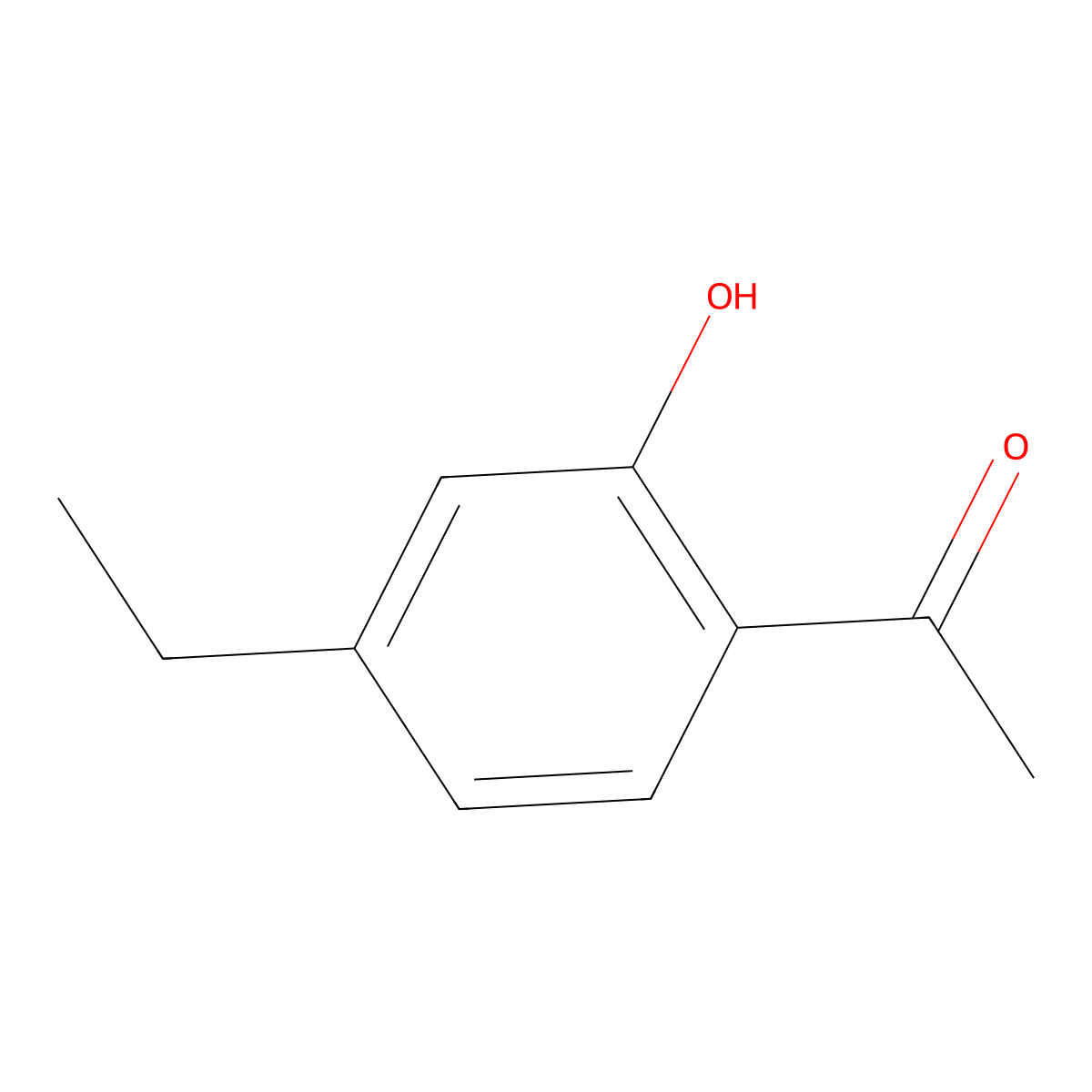 1-(4-Ethyl-2-hydroxyphenyl)ethan-1-one molecular structure, CAS 5896-50-4