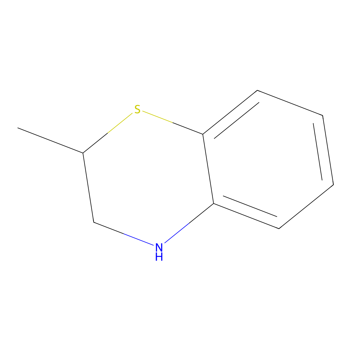 2-Methyl-3,4-dihydro-2H-1,4-benzothiazine molecular structure, CAS 58960-00-2