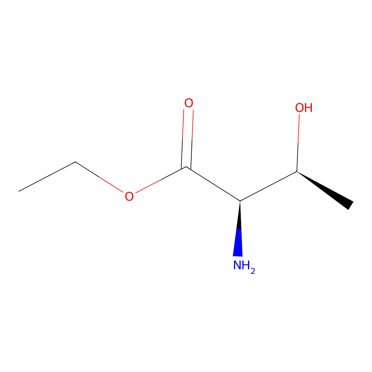 ethyl (2R,3S)-2-amino-3-hydroxybutanoate molecular structure, CAS 58960-32-0
