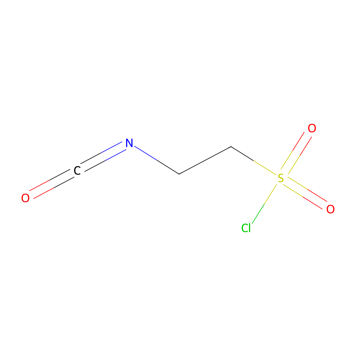 2-Isocyanatoethane-1-sulfonyl chloride molecular structure, CAS 58960-85-3