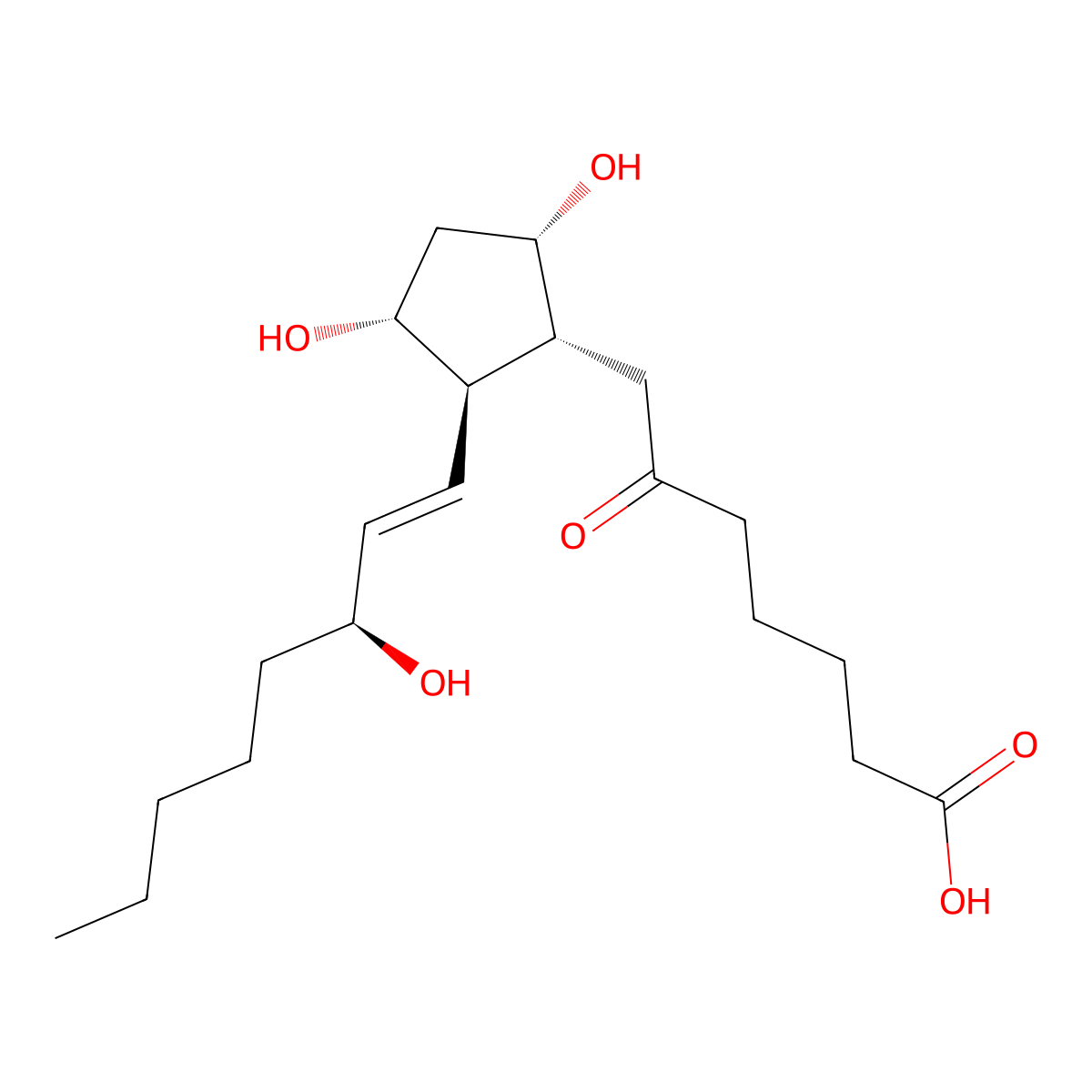 6-Ketoprostaglandin F1 alpha molecular structure, CAS 58962-34-8