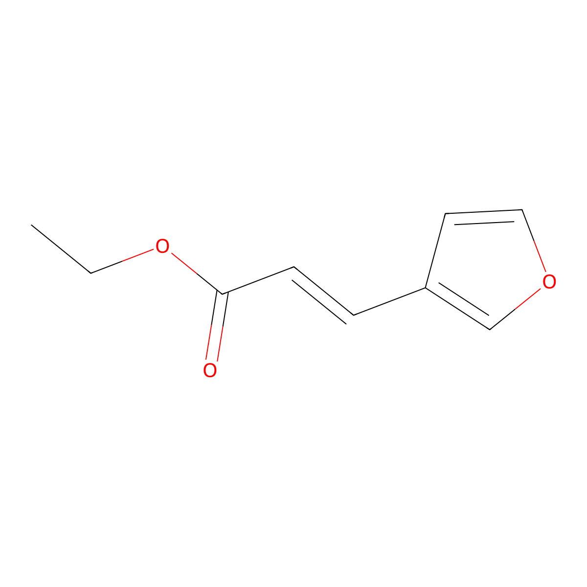 (E)-ethyl 3-(furan-3-yl)acrylate molecular structure, CAS 58963-70-5