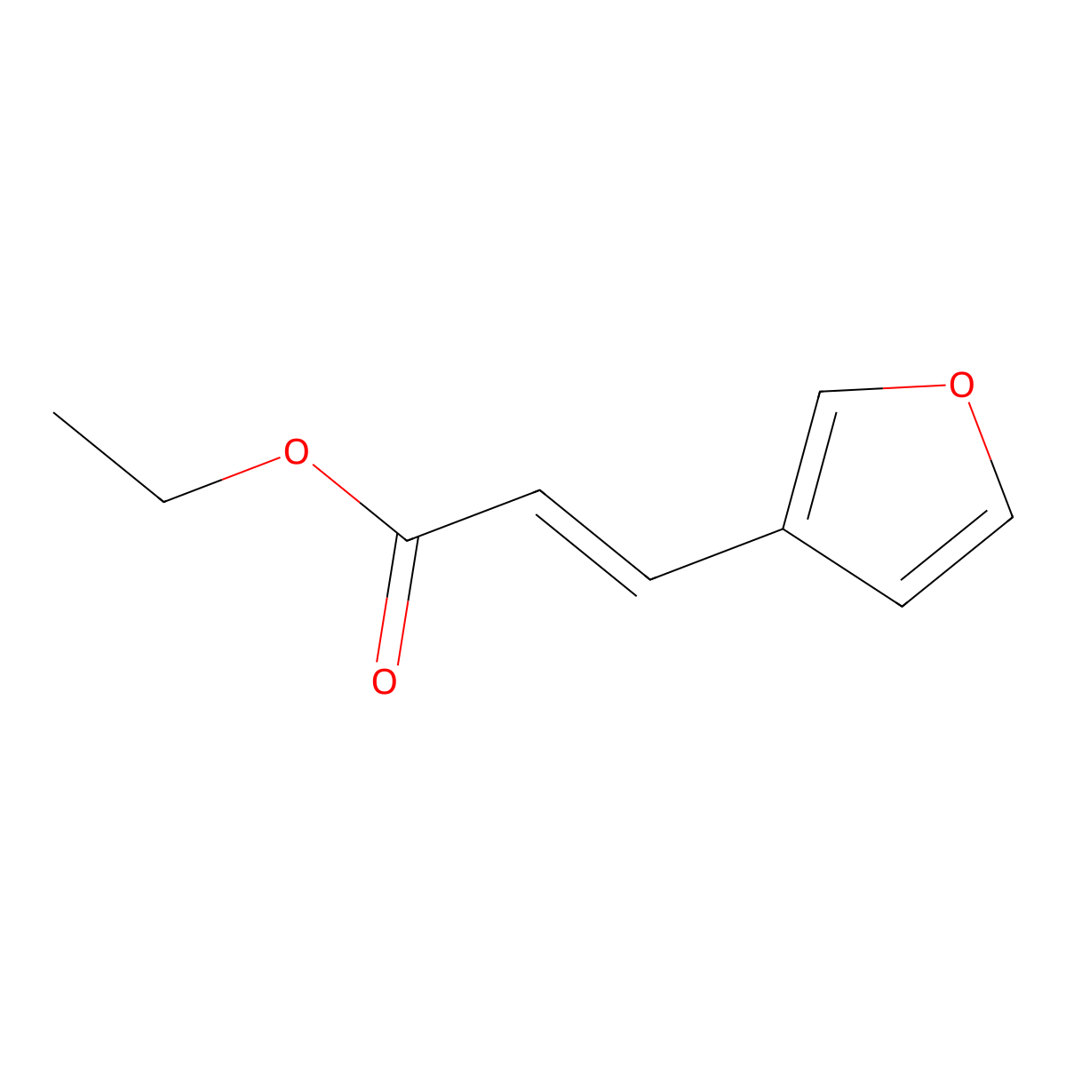 (E)-ethyl 3-(furan-3-yl)acrylate molecular structure, CAS 58963-70-5