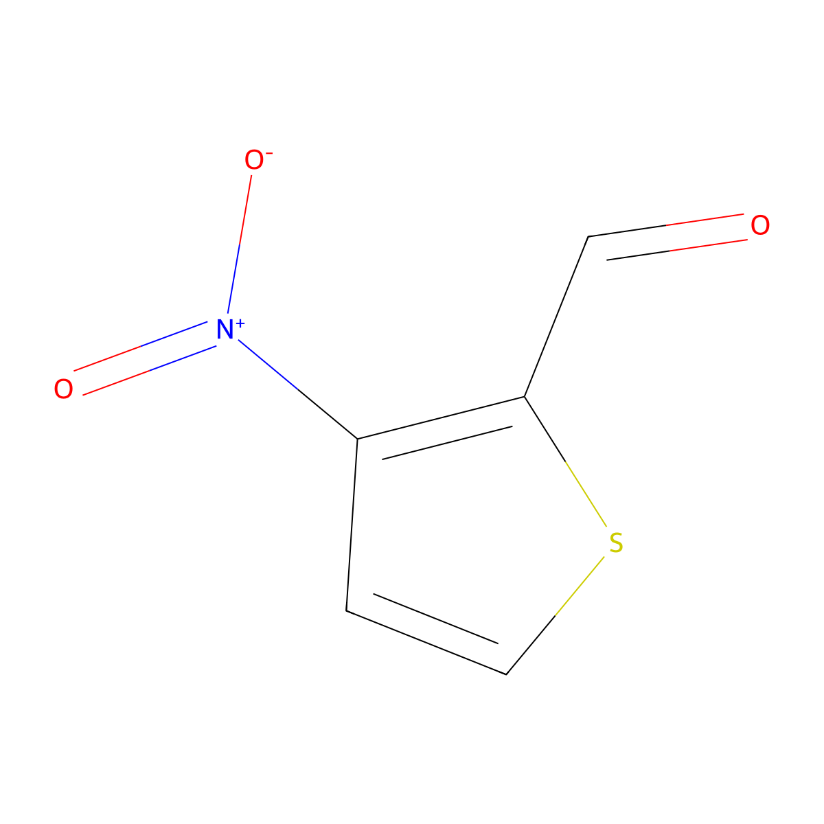 3-Nitrothiophene-2-carbaldehyde molecular structure, CAS 58963-75-0