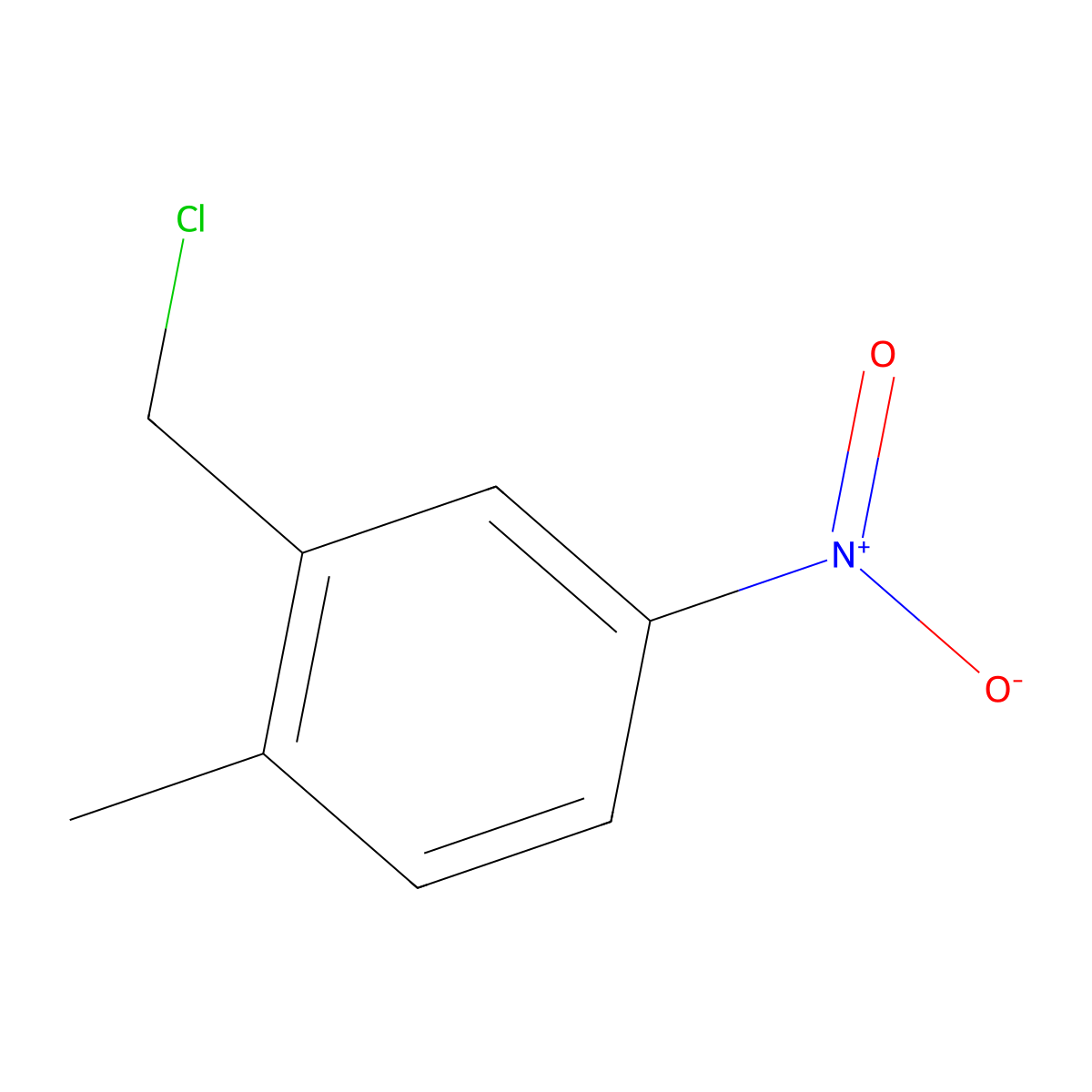 2-(Chloromethyl)-1-methyl-4-nitrobenzene molecular structure, CAS 58966-24-8