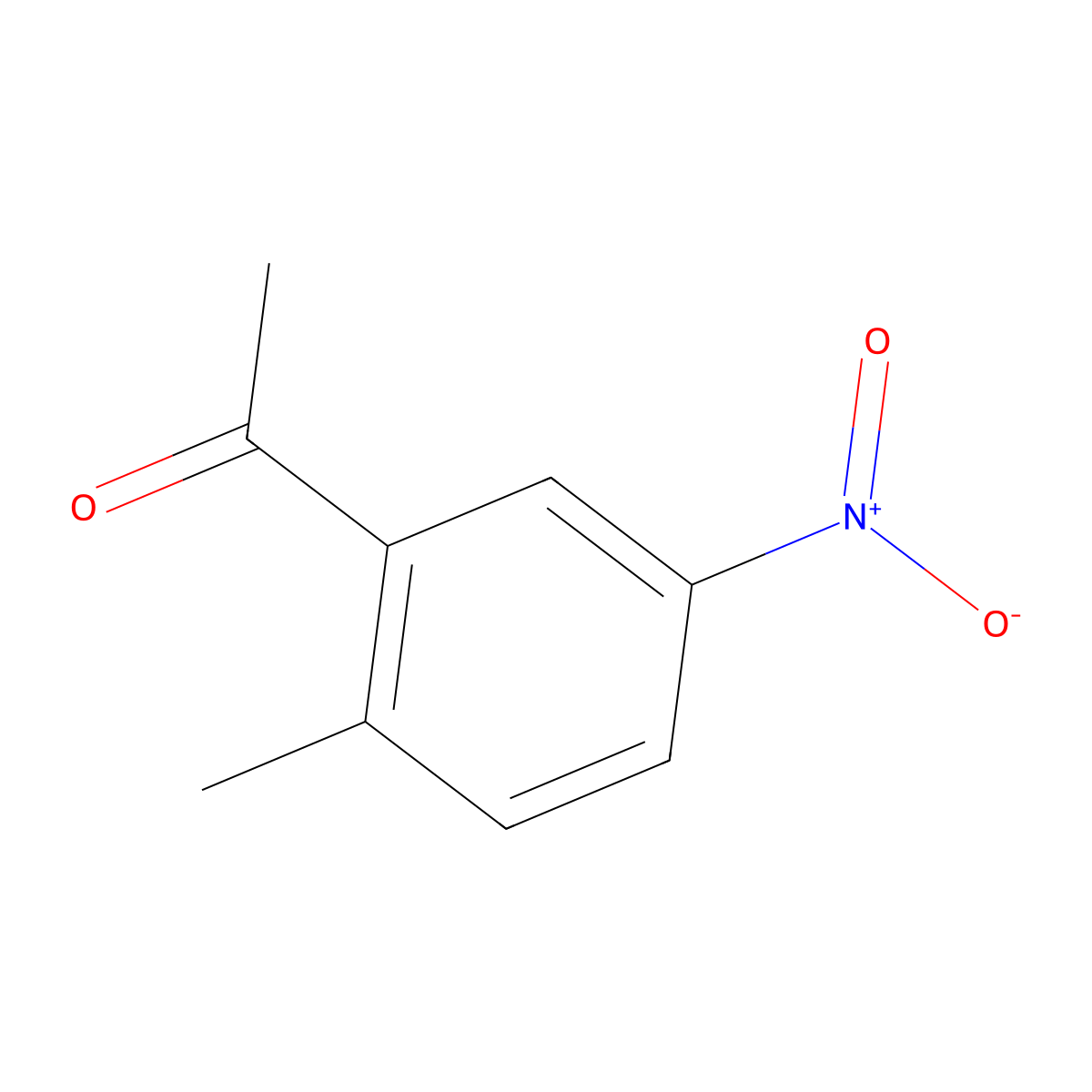 1-(2-Methyl-5-nitrophenyl)ethan-1-one molecular structure, CAS 58966-27-1