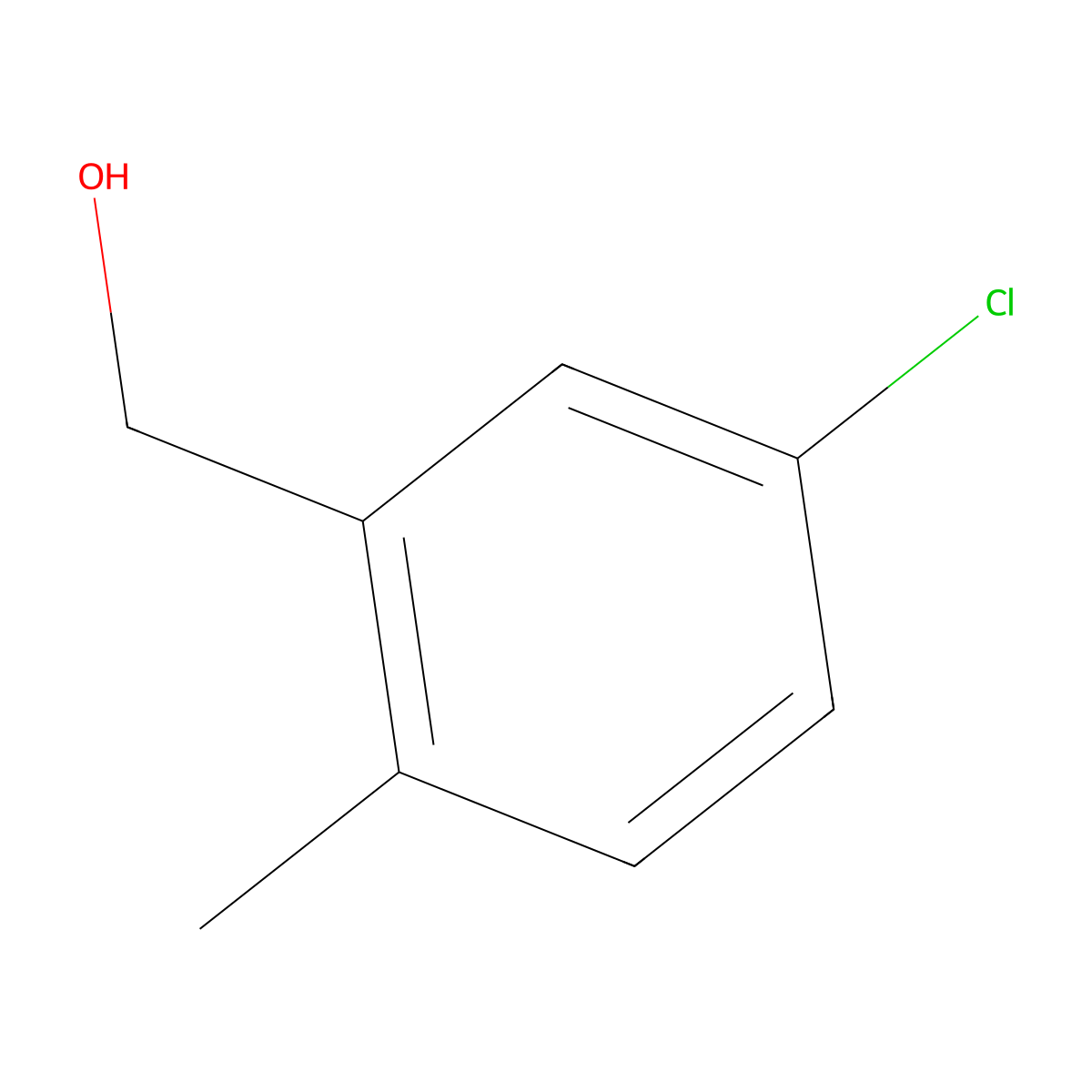(5-Chloro-2-methylphenyl)methanol molecular structure, CAS 58966-29-3