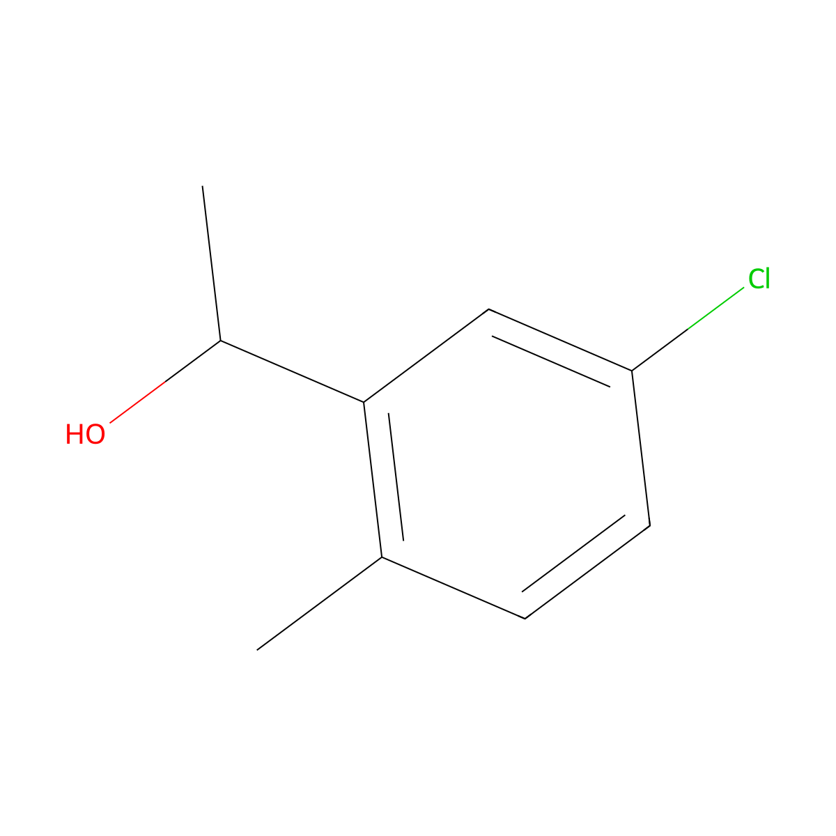 1-(5-Chloro-2-methylphenyl)ethanol molecular structure, CAS 58966-31-7