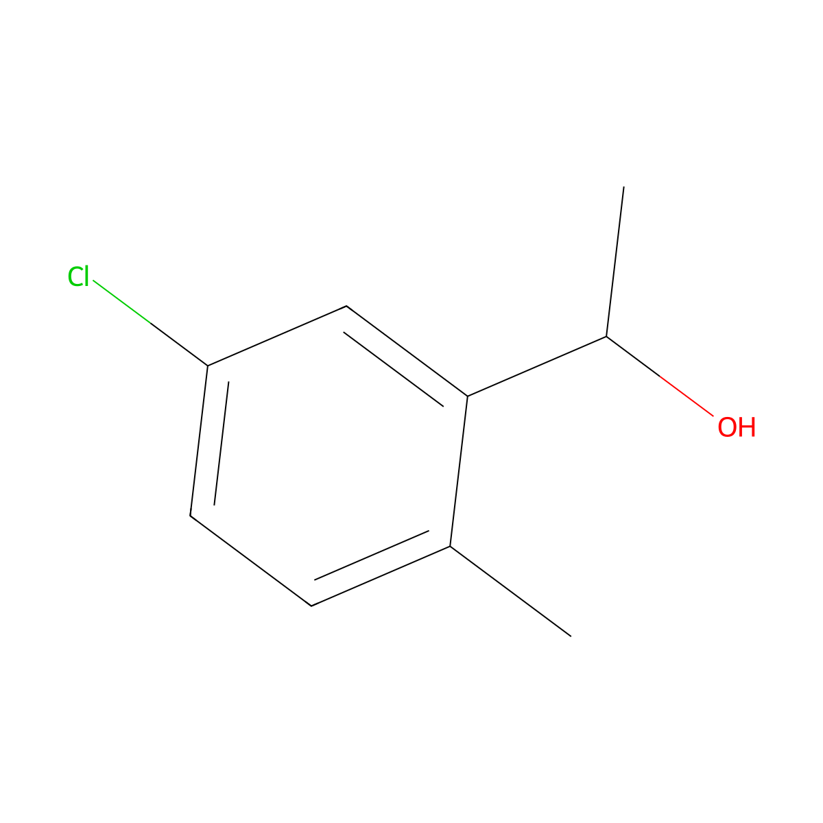 1-(5-Chloro-2-methylphenyl)ethanol molecular structure, CAS 58966-31-7