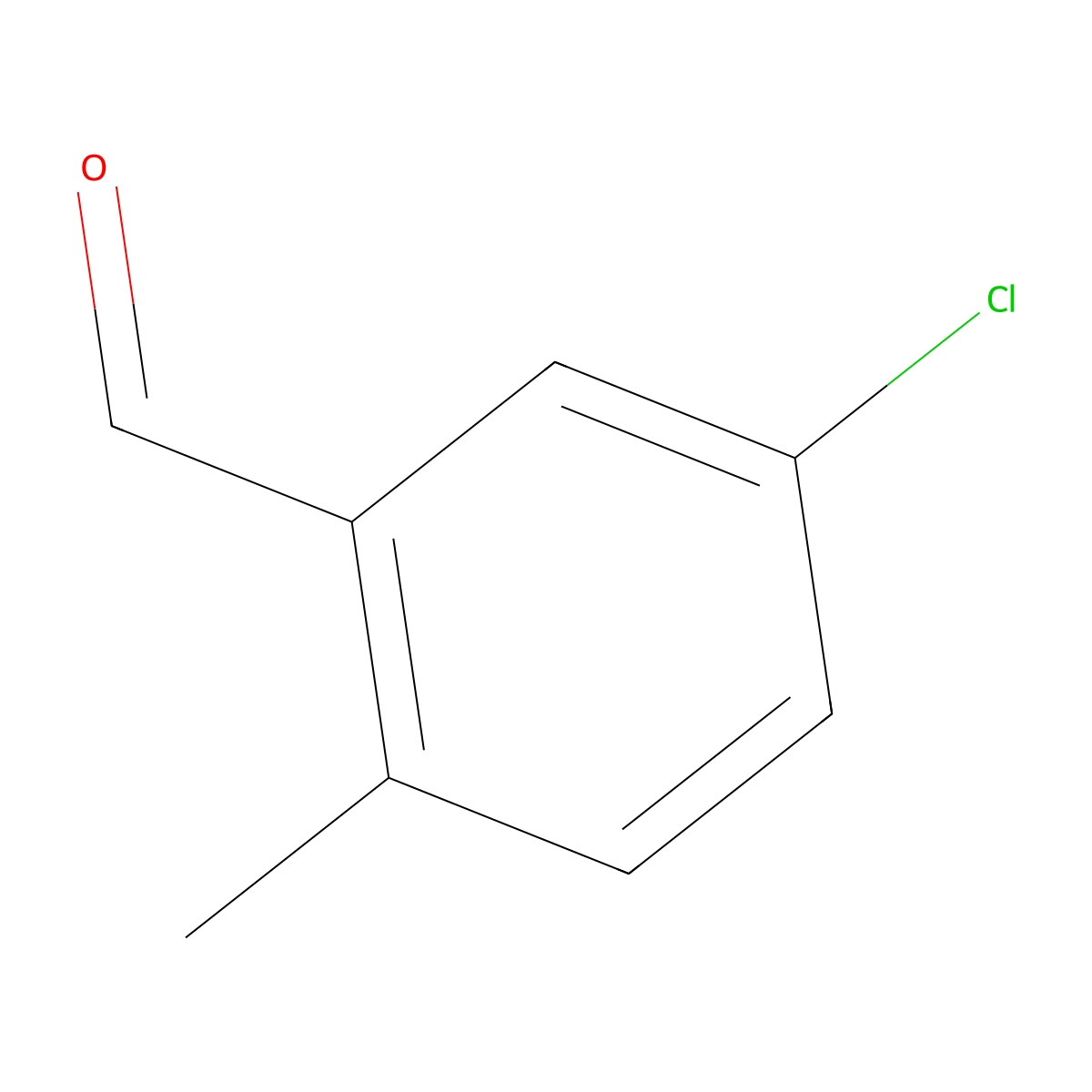 5-Chloro-2-methylbenzaldehyde molecular structure, CAS 58966-34-0