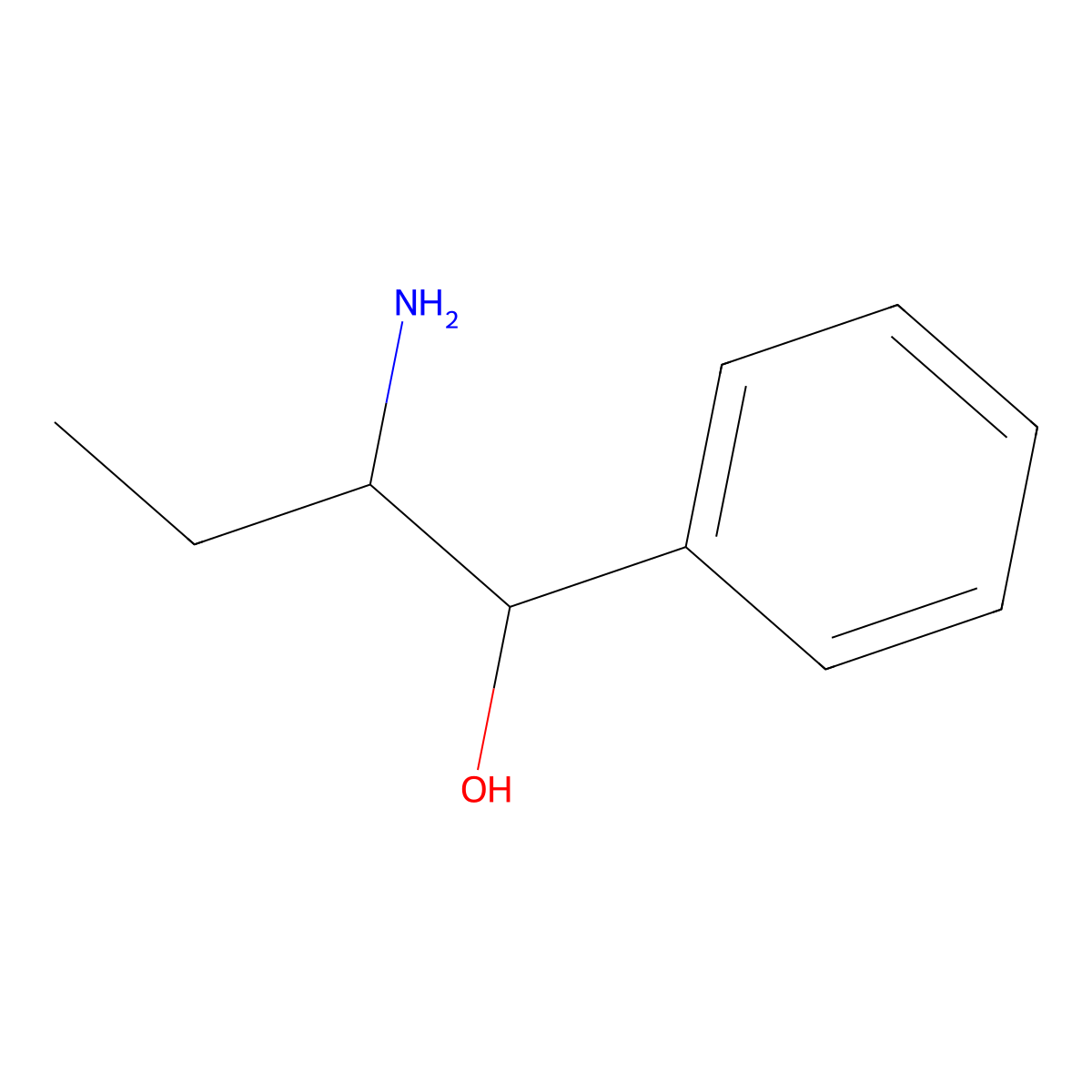 2-Amino-1-phenylbutan-1-ol molecular structure, CAS 5897-76-7