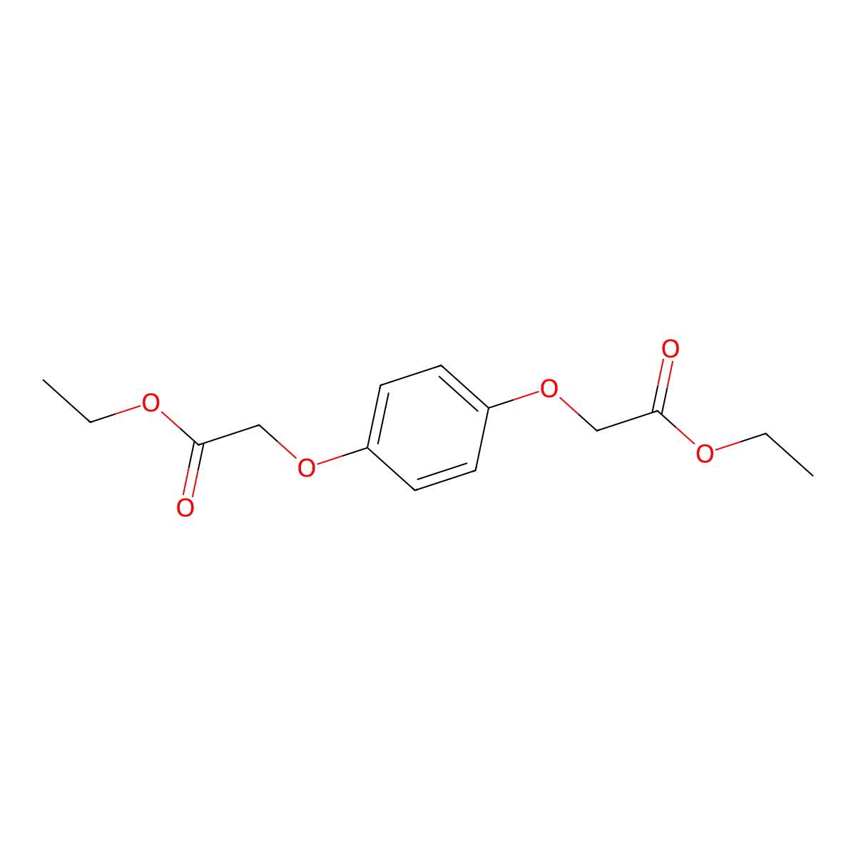 Diethyl 2,2'-(1,4-phenylenebis(oxy))diacetate molecular structure, CAS 5897-78-9