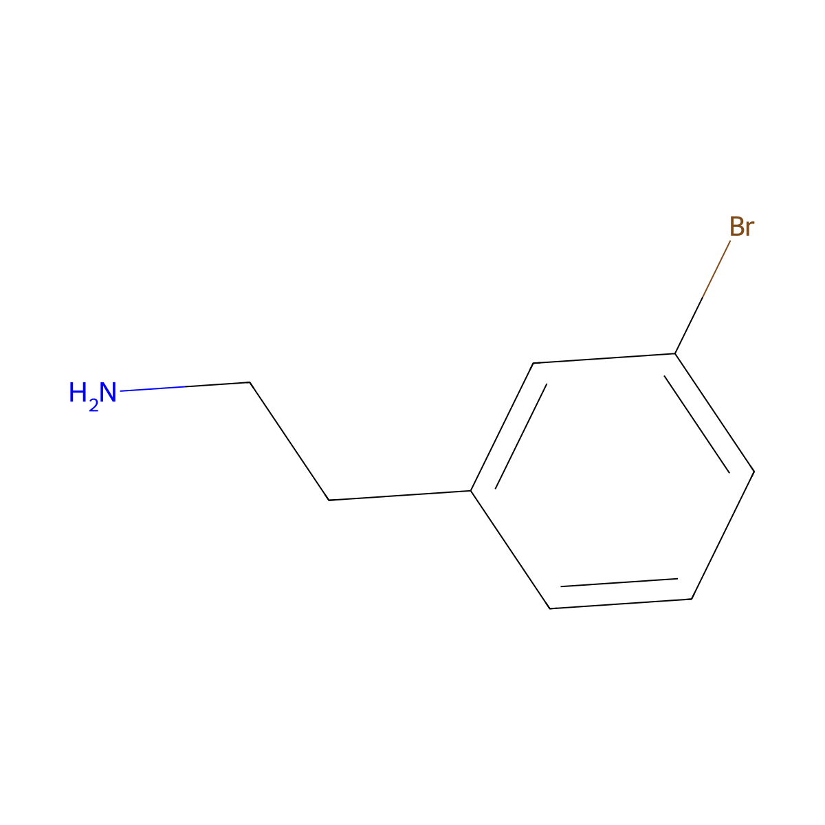3-Bromophenethylamine molecular structure, CAS 58971-11-2