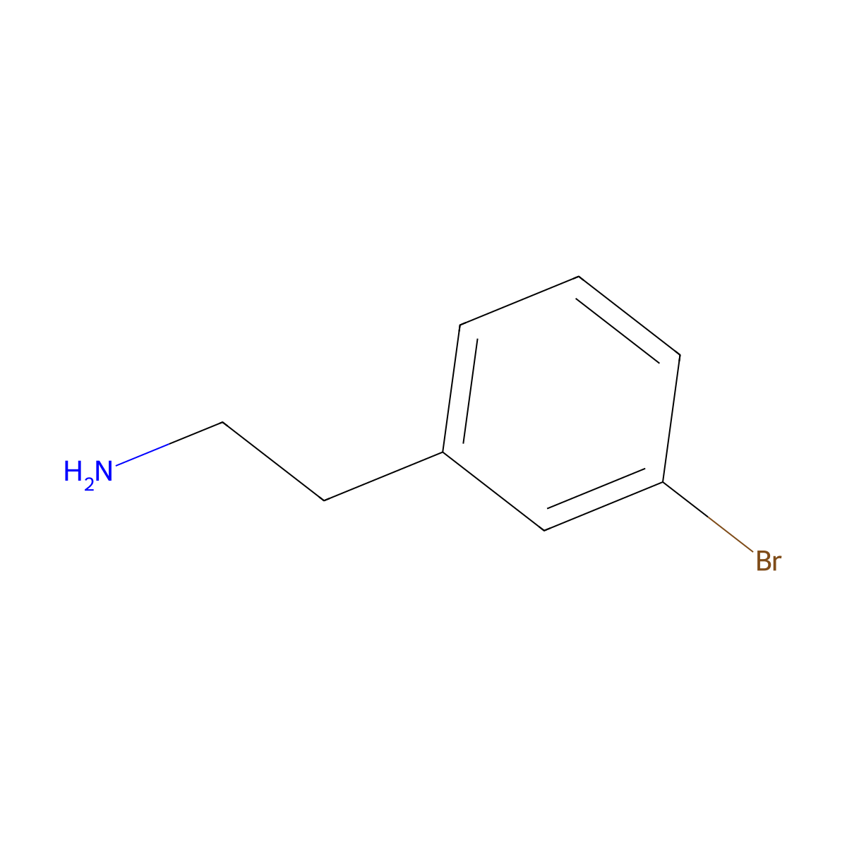 3-Bromophenethylamine molecular structure, CAS 58971-11-2