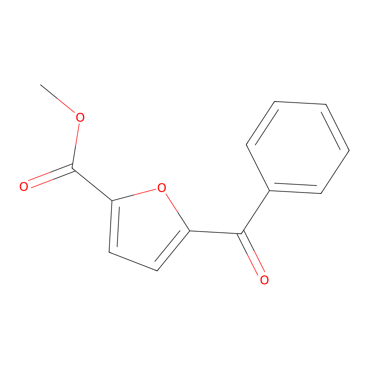 5-Benzoyl-furan-2-carboxylic acid methyl ester molecular structure, CAS 58972-21-7