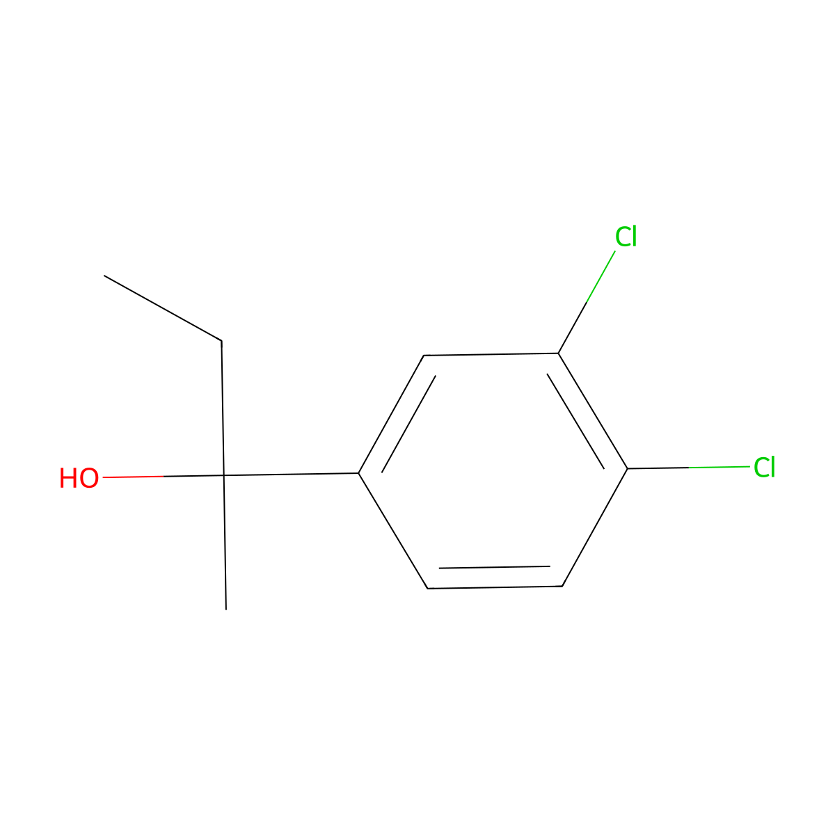 2-(3,4-Dichlorophenyl)-2-butanol molecular structure, CAS 58977-35-8