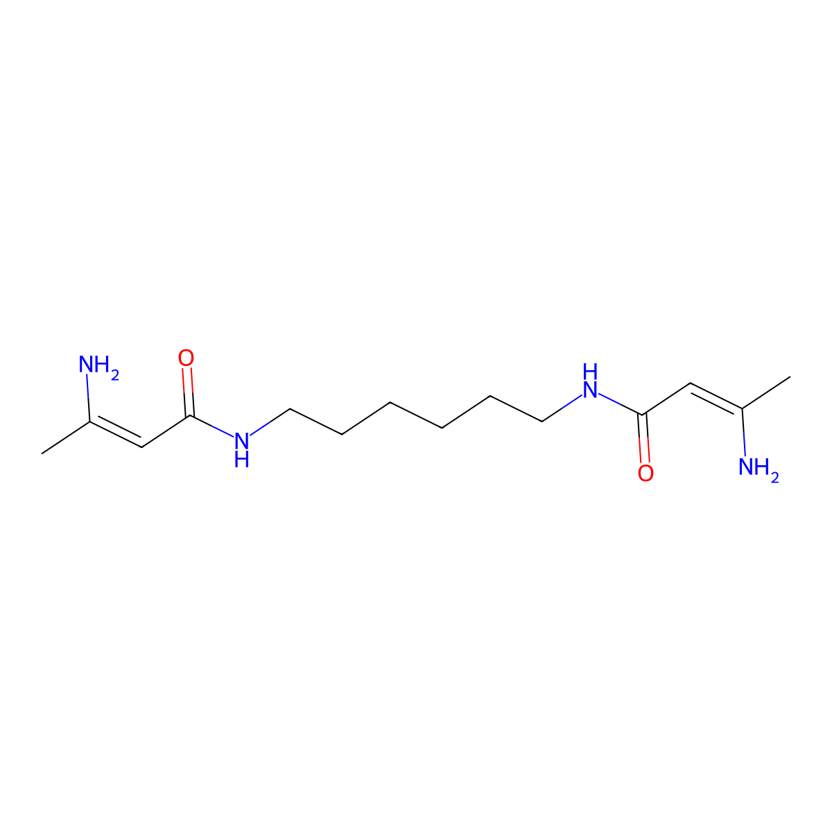 N,N'-Hexane-1,6-diylbis[3-amino-2-butenamide] molecular structure, CAS 58977-86-9