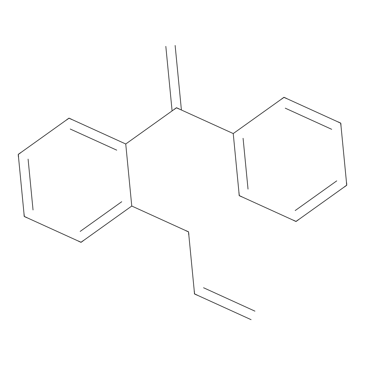 Benzene, 1-(1-phenylethenyl)-2-(2-propenyl)- molecular structure, CAS 58978-24-8