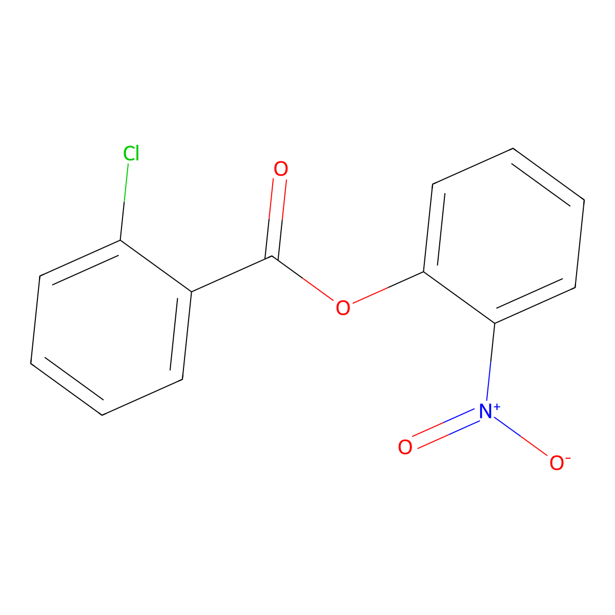 2-Nitrophenyl 2-chlorobenzoate molecular structure, CAS 58979-28-5